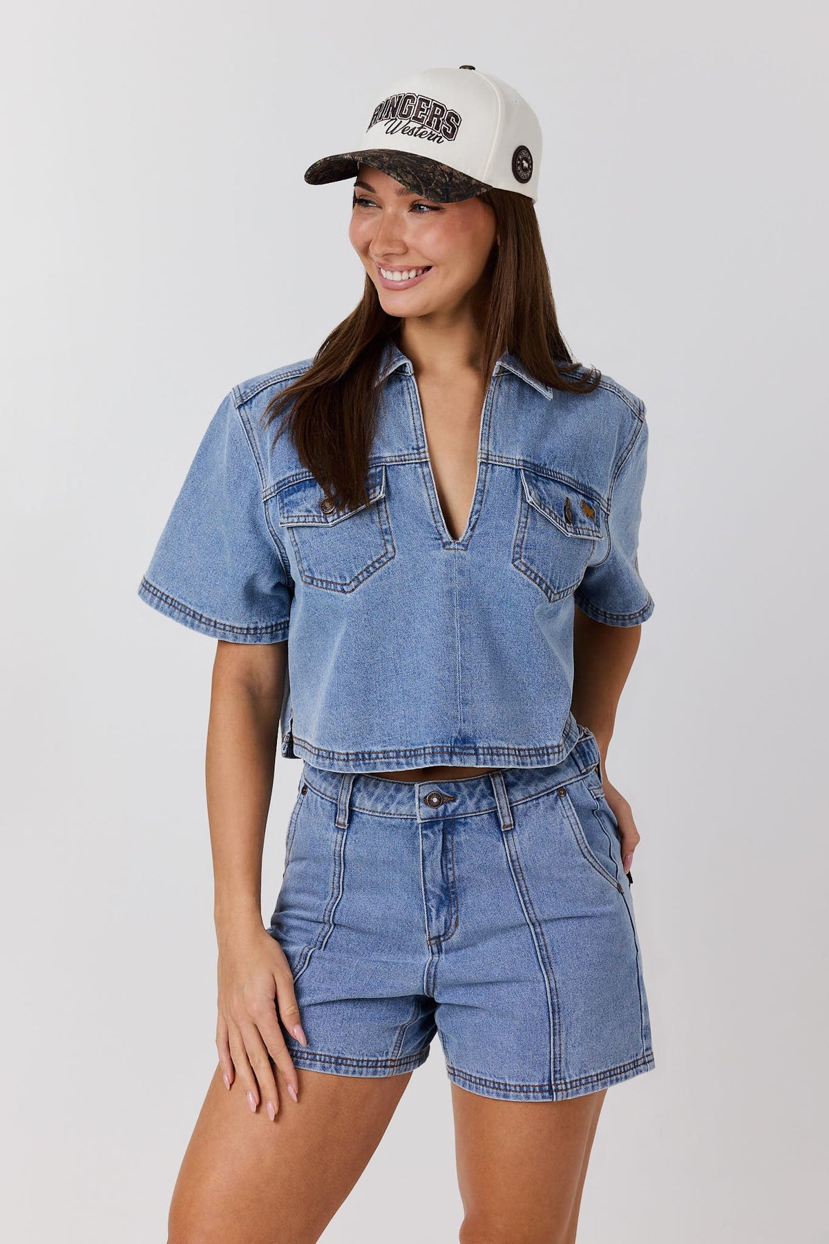 Ringers Western Iris Outback Womens Denim Top