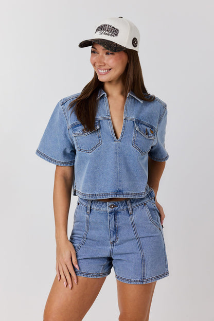 Ringers Western Iris Outback Womens Denim Top