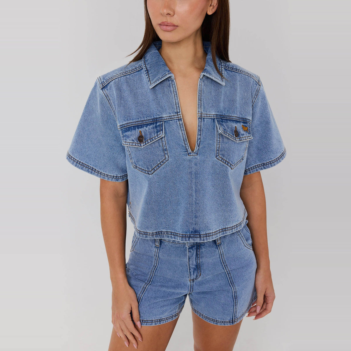 Ringers Western Iris Outback Womens Denim Top
