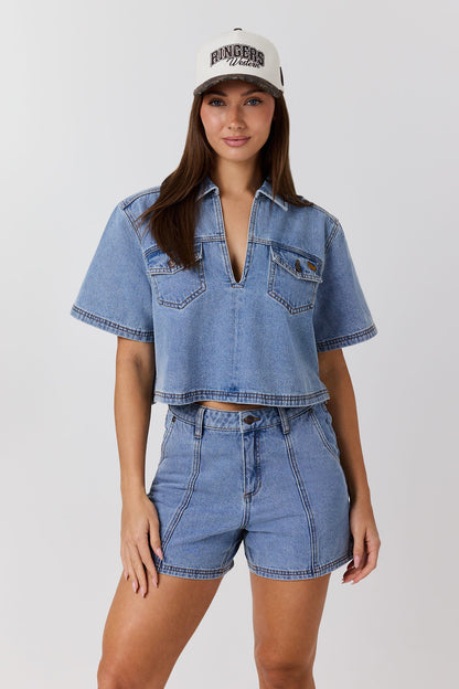 Ringers Western Iris Outback Womens Denim Short