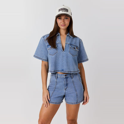 Ringers Western Iris Outback Womens Denim Short