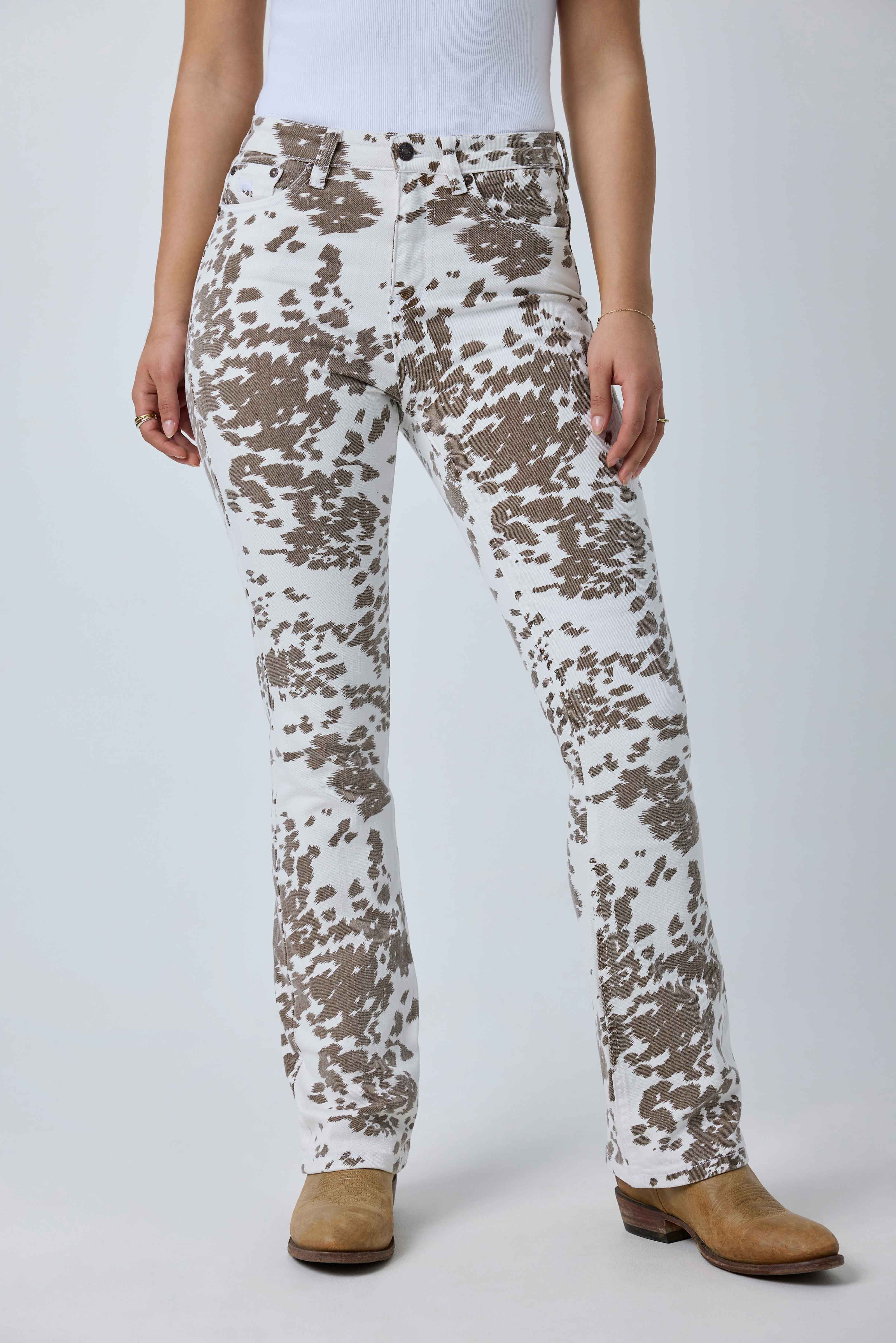 Ringers Western Penny Wild Hide Womens High-rise Bootleg Jean