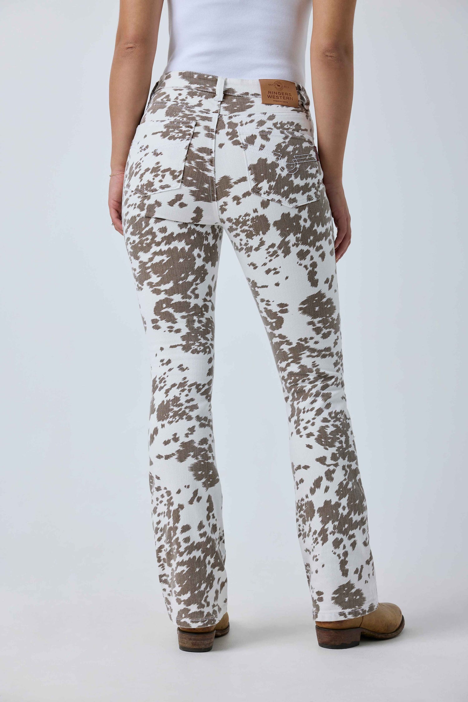 Ringers Western Penny Wild Hide Womens High-rise Bootleg Jean