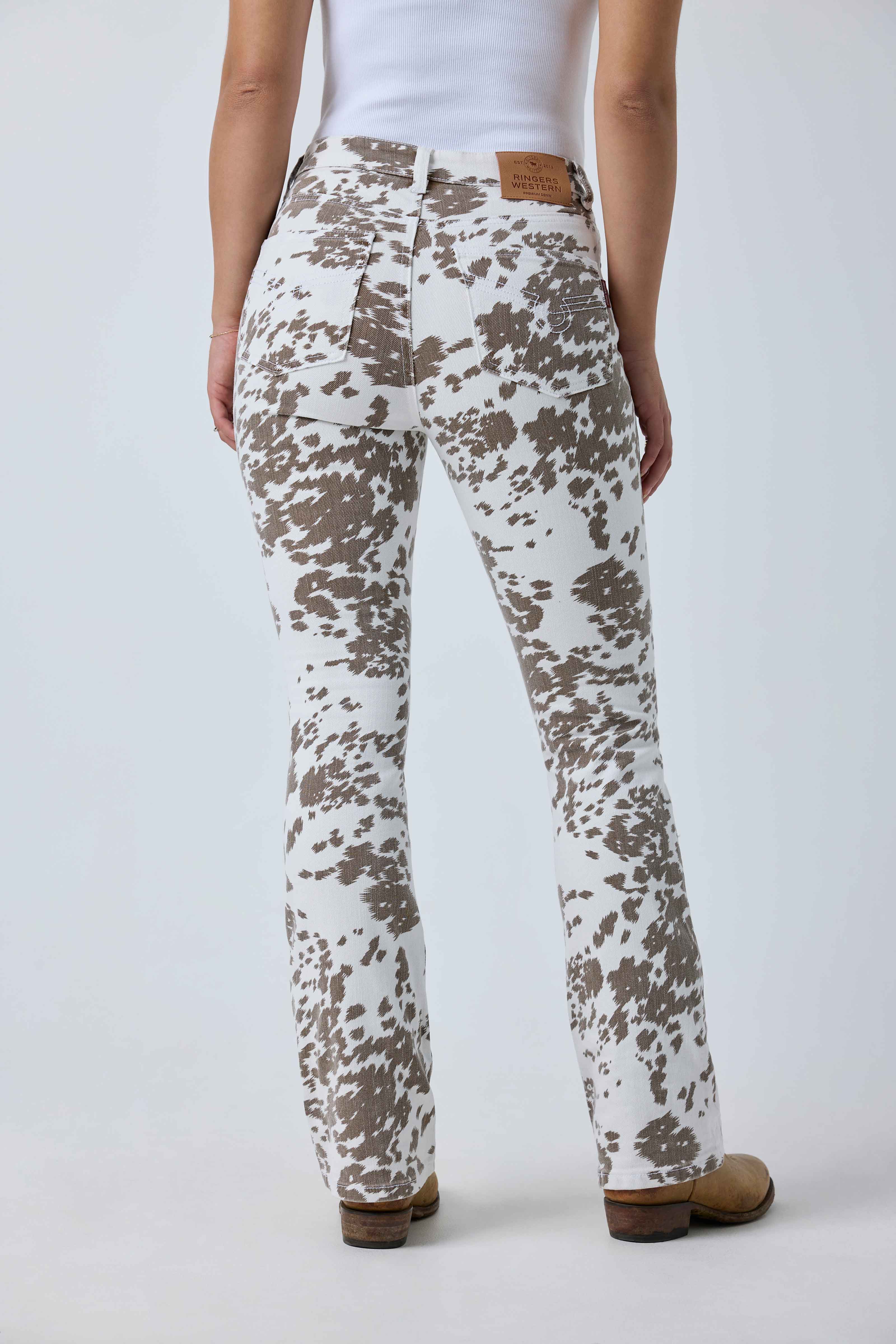 Ringers Western Penny Wild Hide Womens High-rise Bootleg Jean