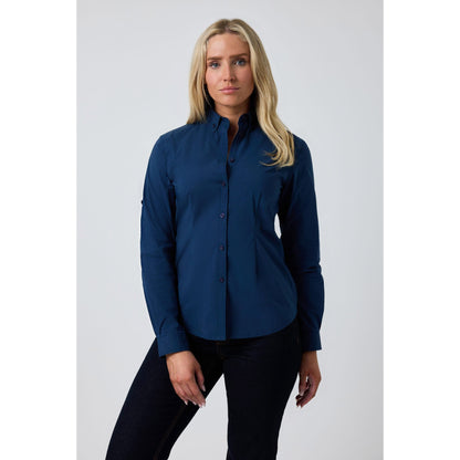 Ringers Western Roma Womens Dress Shirt Navy