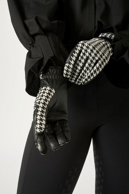 PS of Sweden Hannah Houndstooth Riding Gloves