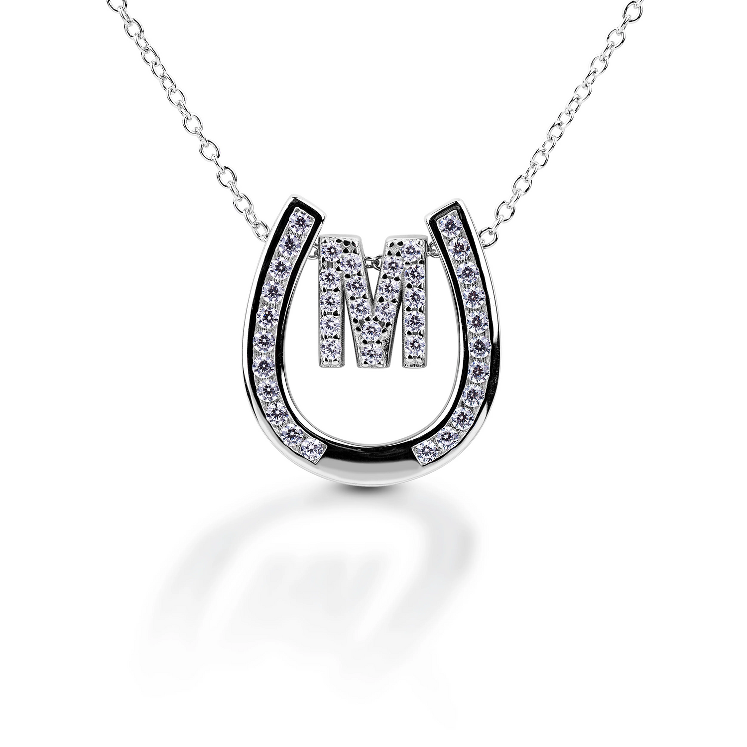Kelly Herd Personalised Initial Horseshoe Necklace