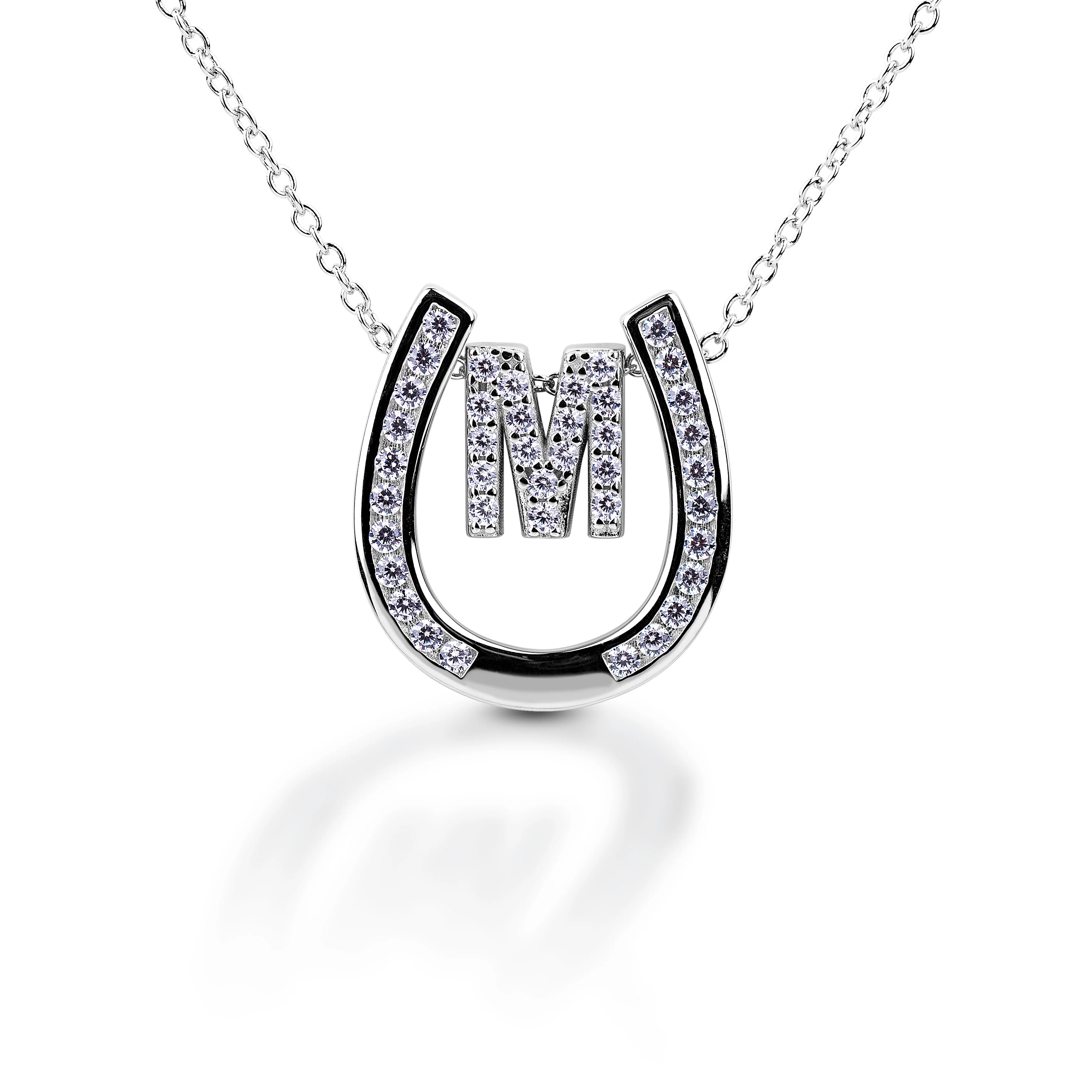 Kelly Herd Personalised Initial Horseshoe Necklace