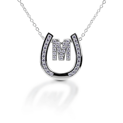 Kelly Herd Personalised Initial Horseshoe Necklace