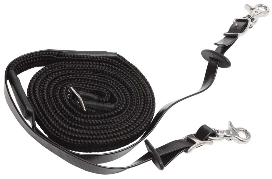 Zilco Woven Grip Endurance Reins Black