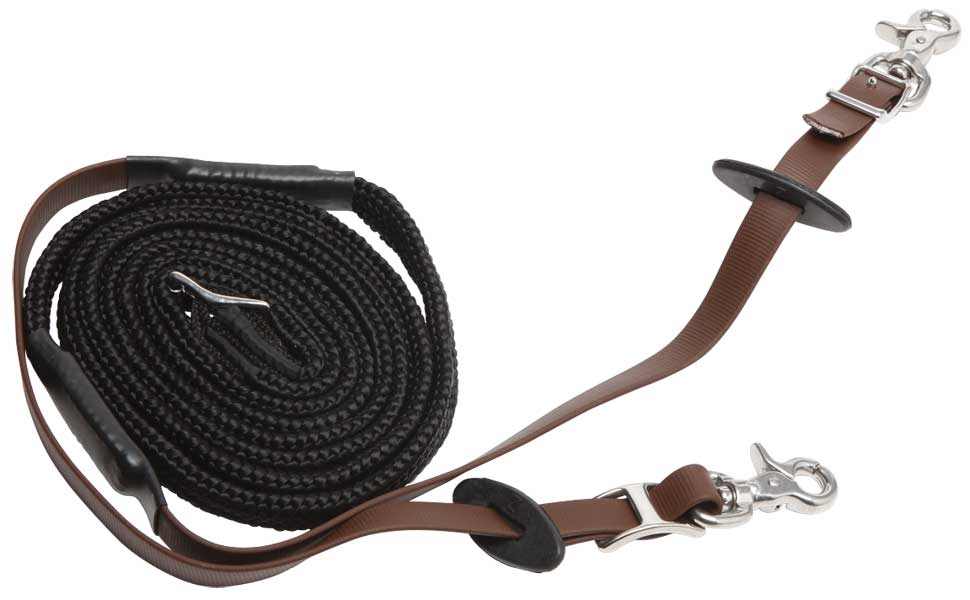 Zilco Woven Grip Endurance Reins Brown