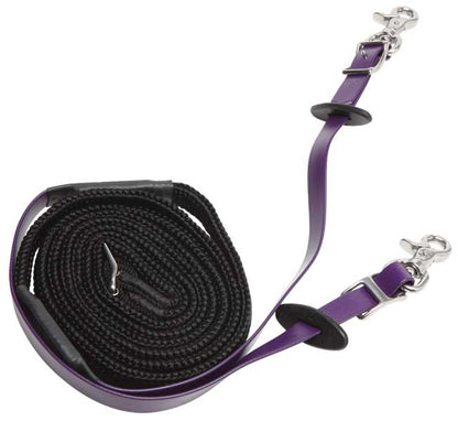 Zilco Woven Grip Endurance Reins Purple