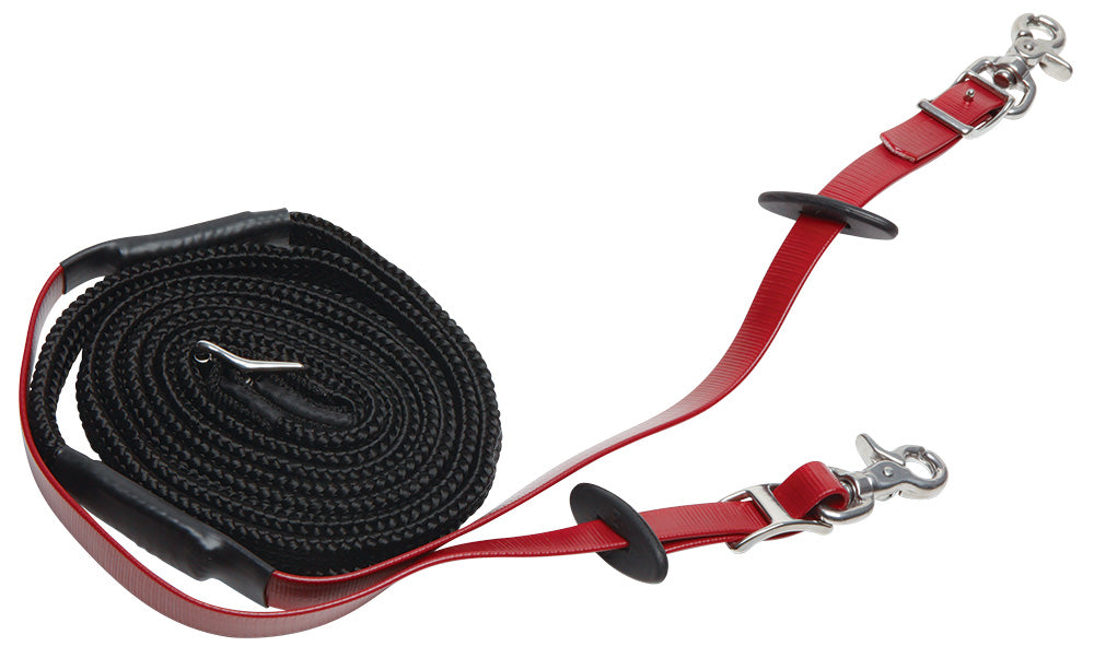 Zilco Woven Grip Endurance Reins Burgundy