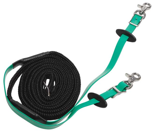Zilco Woven Grip Endurance Reins Light Green