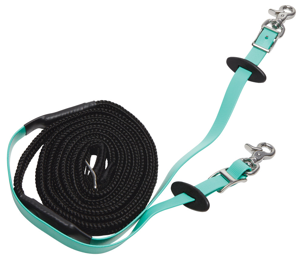 Zilco Woven Grip Endurance Reins Turquoise