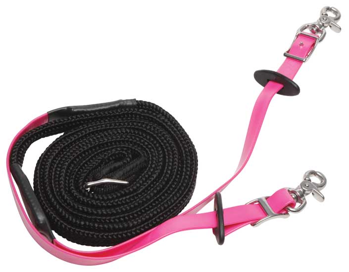 Zilco Woven Grip Endurance Reins Cerise