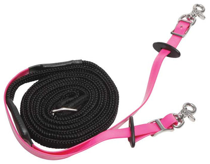 Zilco Woven Grip Endurance Reins Cerise