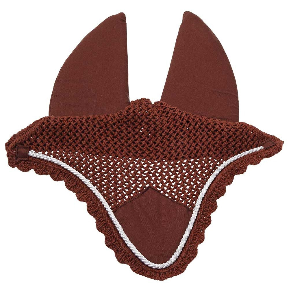 Zilco Crochet Bonnet with Neoprene Ears Brown