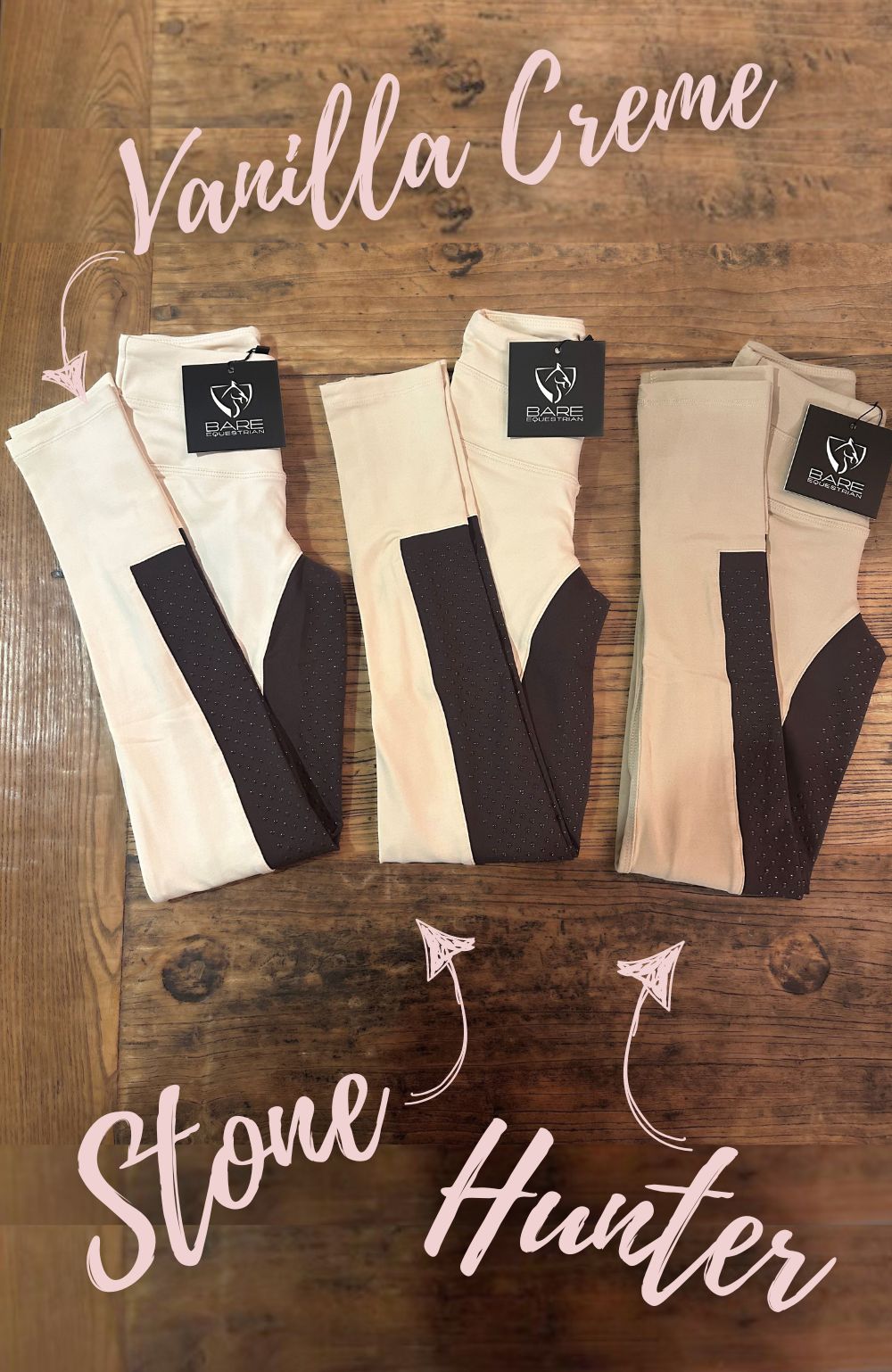 BARE Equestrian UltraSlim 2-Tone Competition Tights