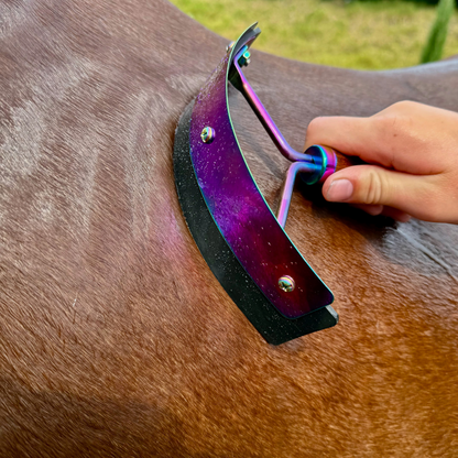 Hairy Pony Rainbow Mini Sweat Scraper