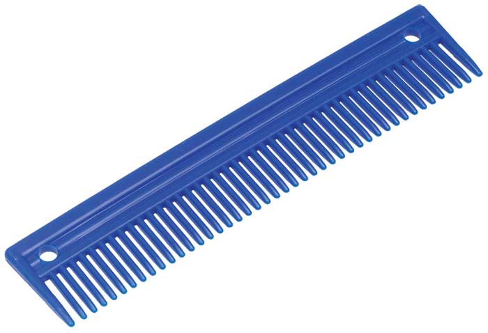 Zilco Plastic Mane Comb Blue Large
