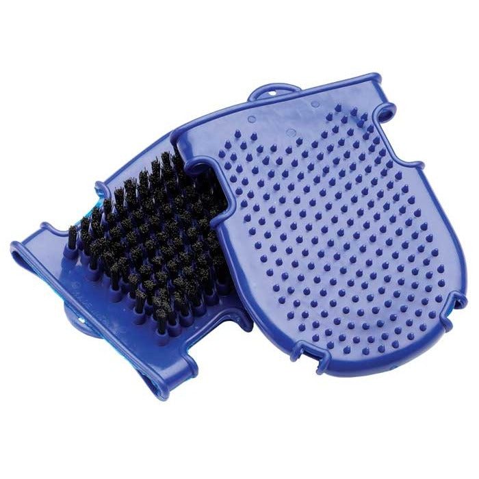 Zilco Groom-N-Brush Grooming Mitt Blue