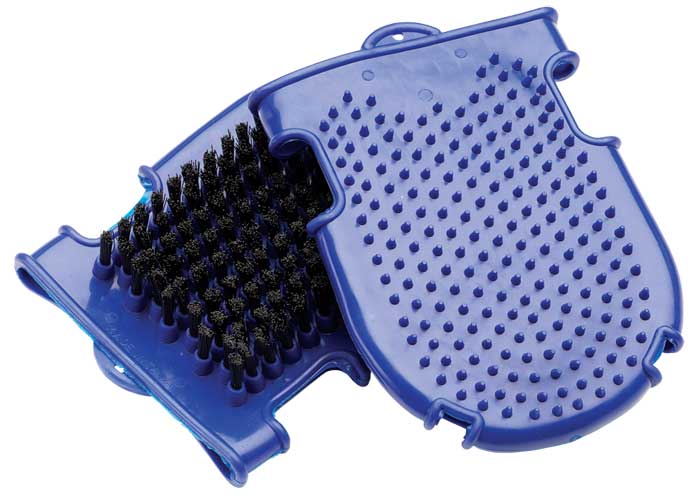 Zilco Groom-N-Brush Grooming Mitt Blue
