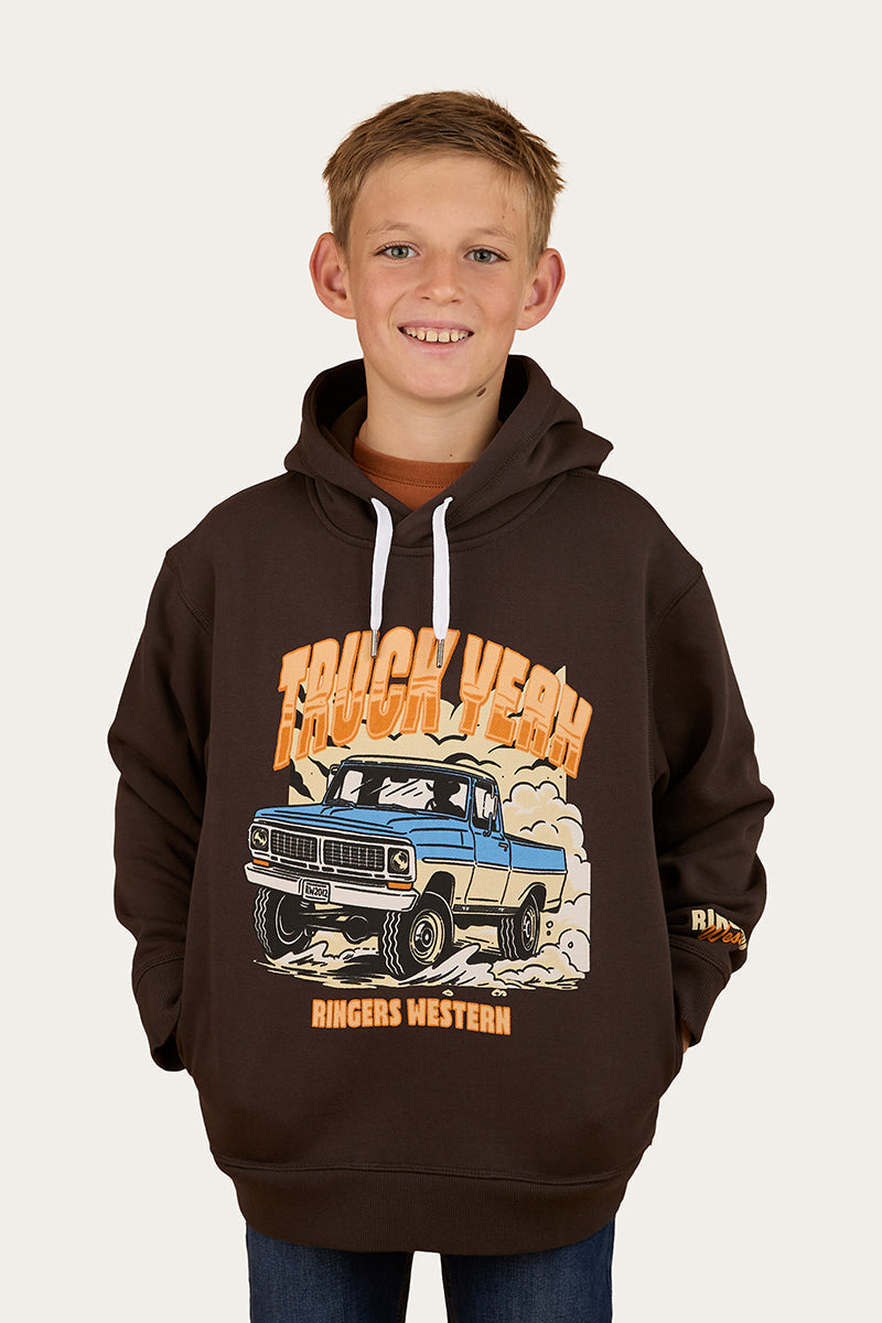 Ringers Western Truck Yeah Boys Oversized Pullover Hoodie