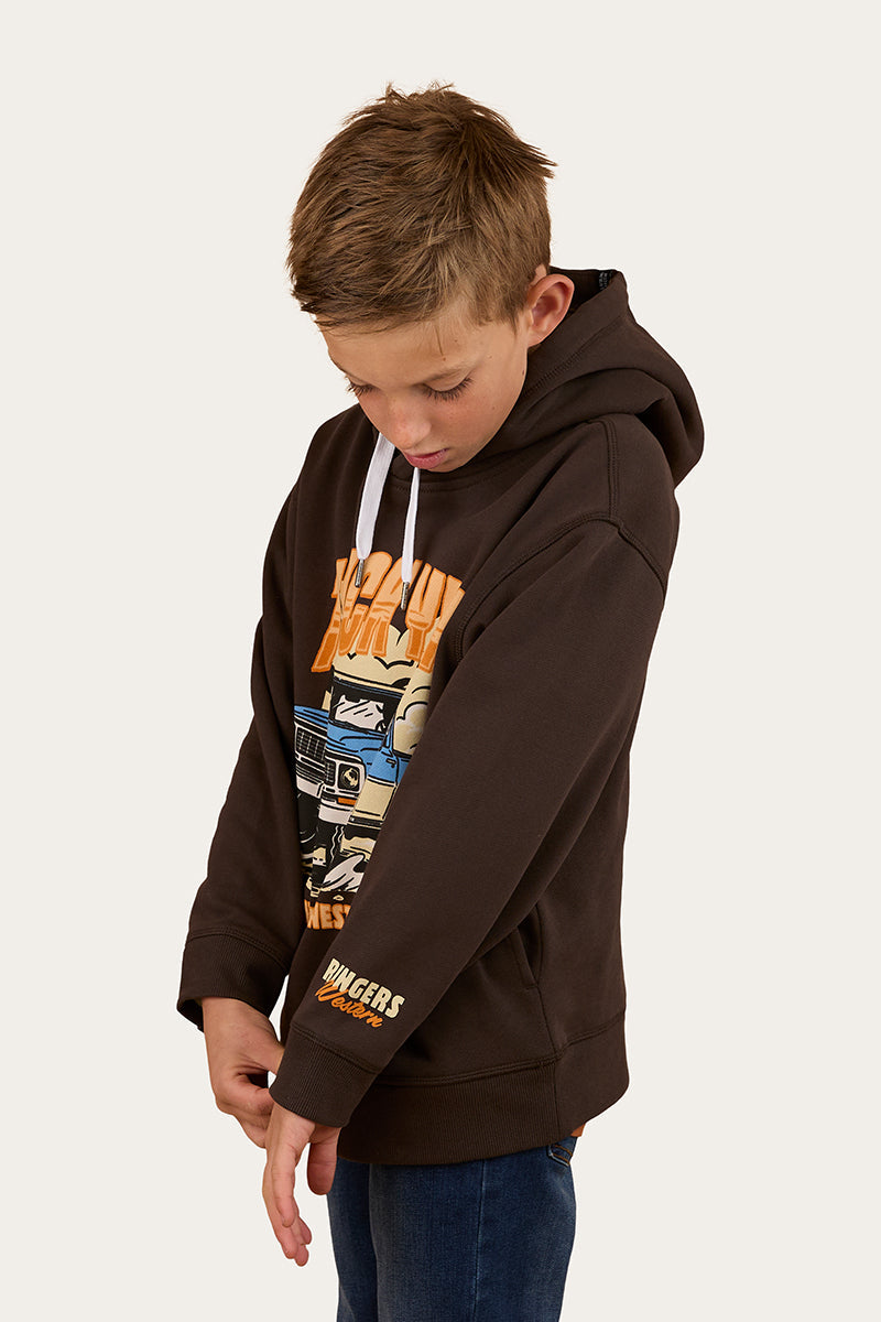 Ringers Western Truck Yeah Boys Oversized Pullover Hoodie