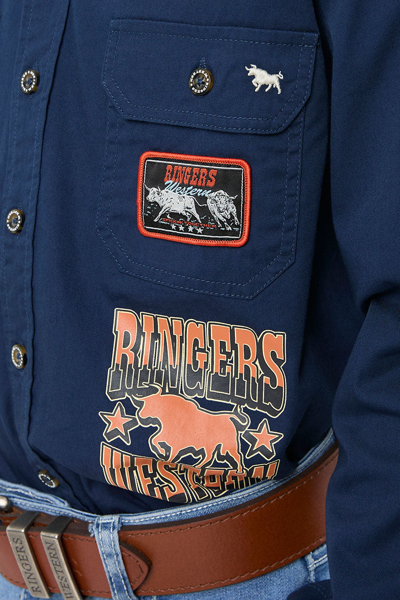 Ringers Western Freehand Kids Full Button Work Shirt