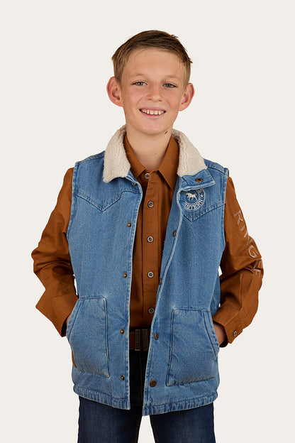 Ringers Western Ruby Denim Sherpa Vest