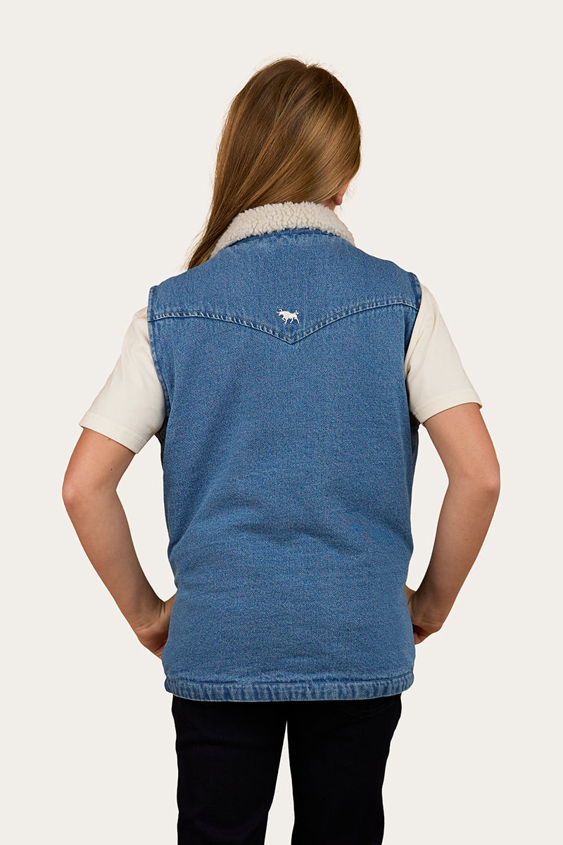 Ringers Western Ruby Denim Sherpa Vest