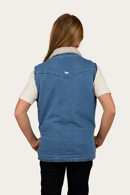 Ringers Western Ruby Denim Sherpa Vest