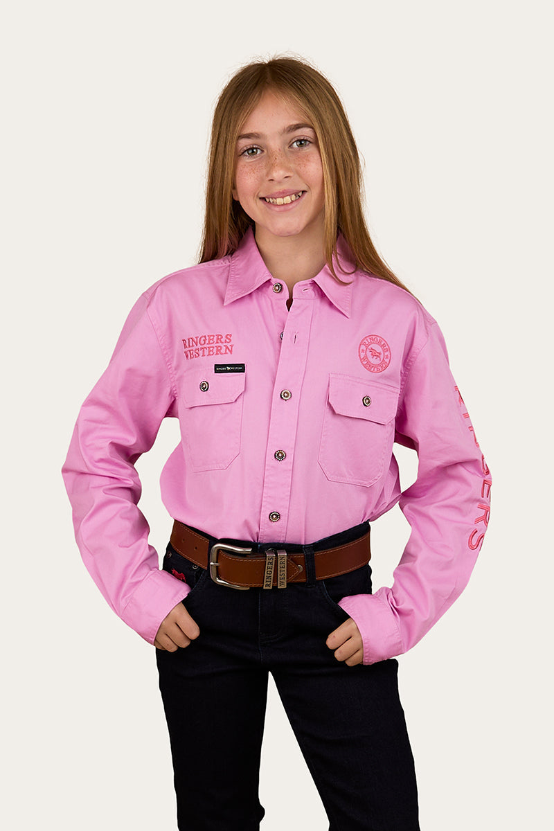 Ringers Western Jackaroo Kids Full Button Printed Work Shirt