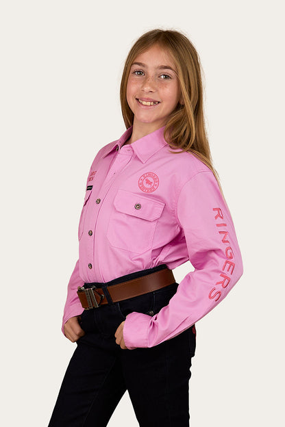 Ringers Western Jackaroo Kids Full Button Printed Work Shirt