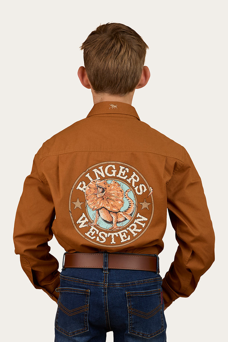 Ringers Western Jackaroo Kids Full Button Printed Work Shirt