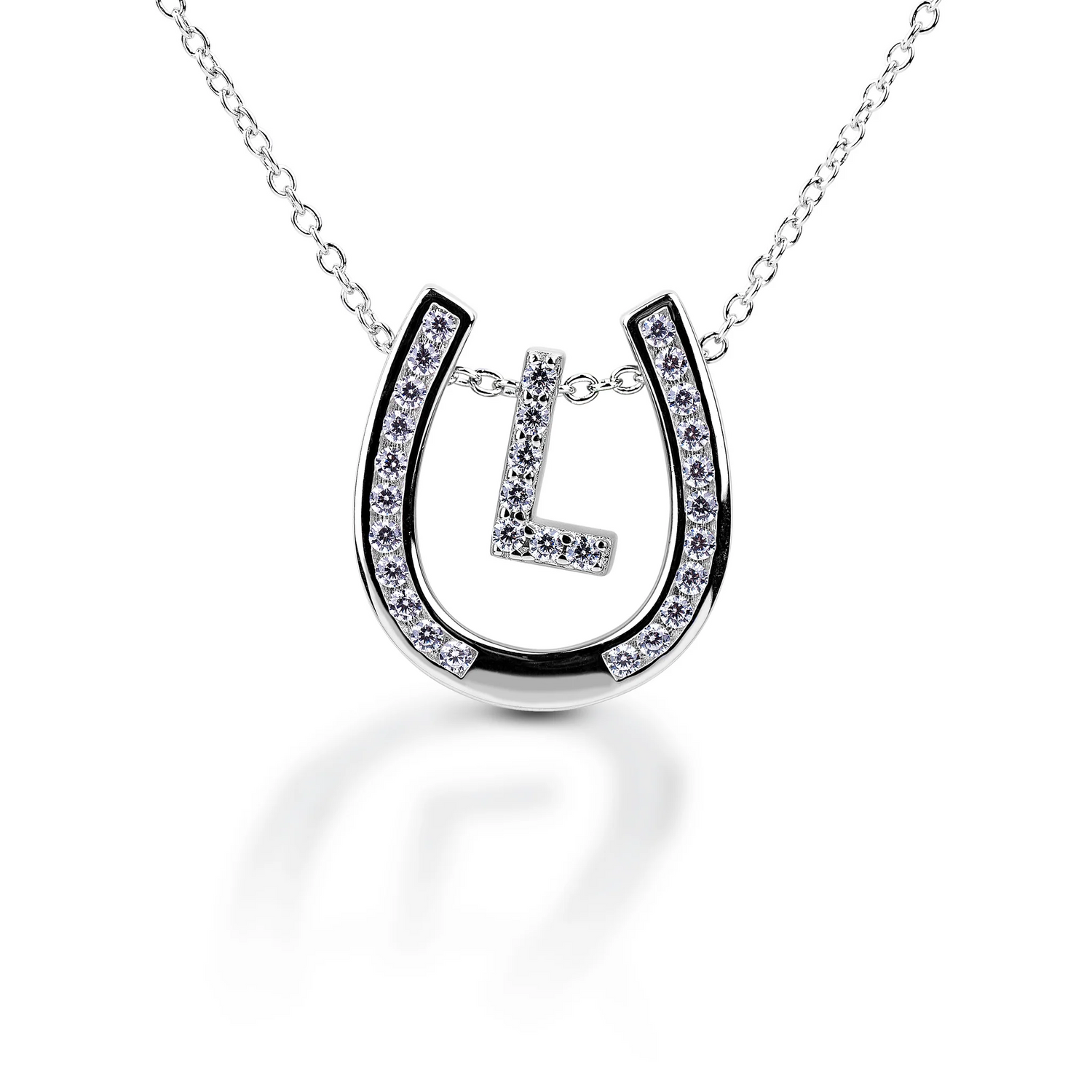 Kelly Herd Personalised Initial Horseshoe Necklace