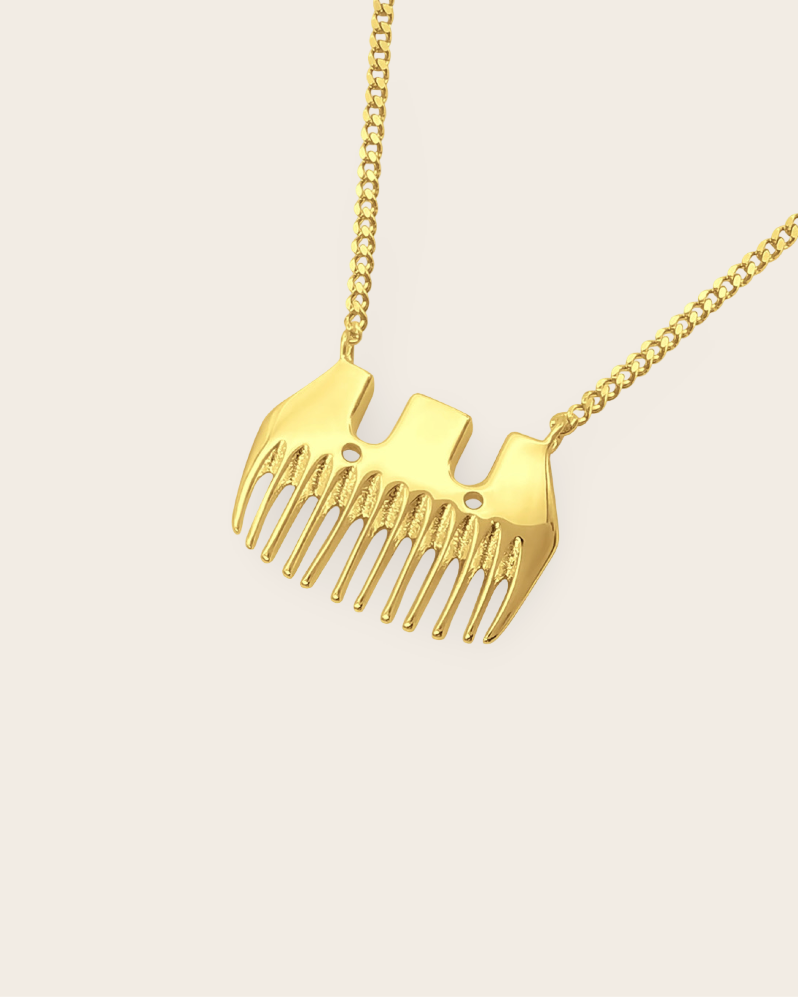 Whistle &amp; Pop Heritage Wool Comb Necklace