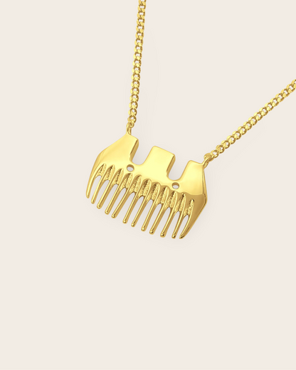 Whistle &amp; Pop Heritage Wool Comb Necklace