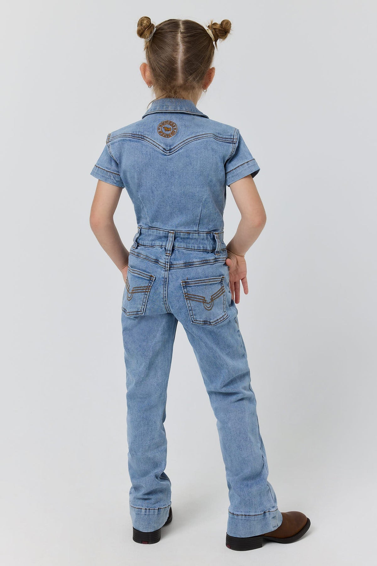 Ringers Western Jazmine Mini Girls Zip Front Jumpsuit