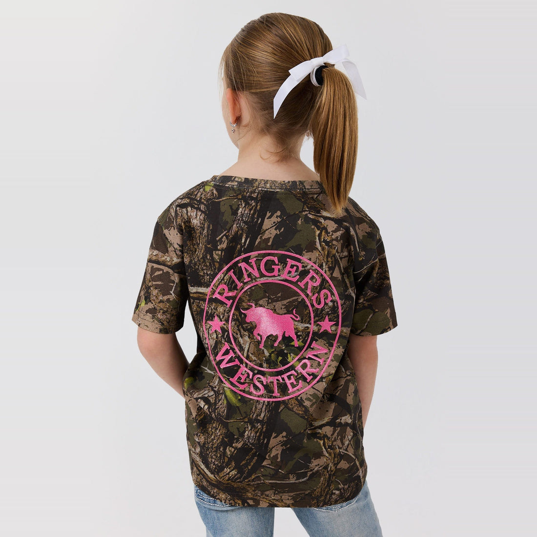 Ringers Western Find Me Kids Girls Camo T-Shirt
