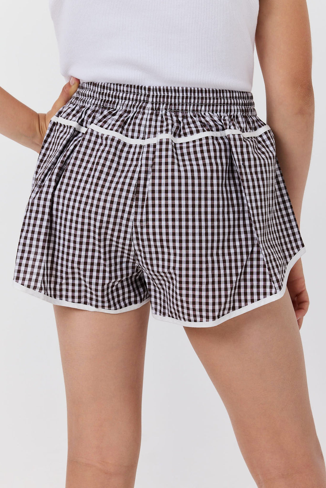 Ringers Western One Buck Gingham Youth Girls Short