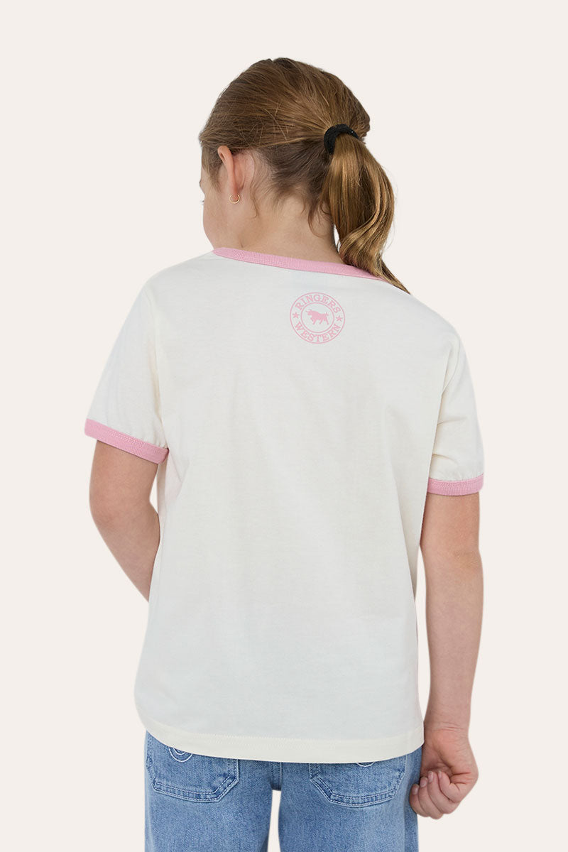 Ringers Western Cross My Boots Kids Girls Ringer T-Shirt