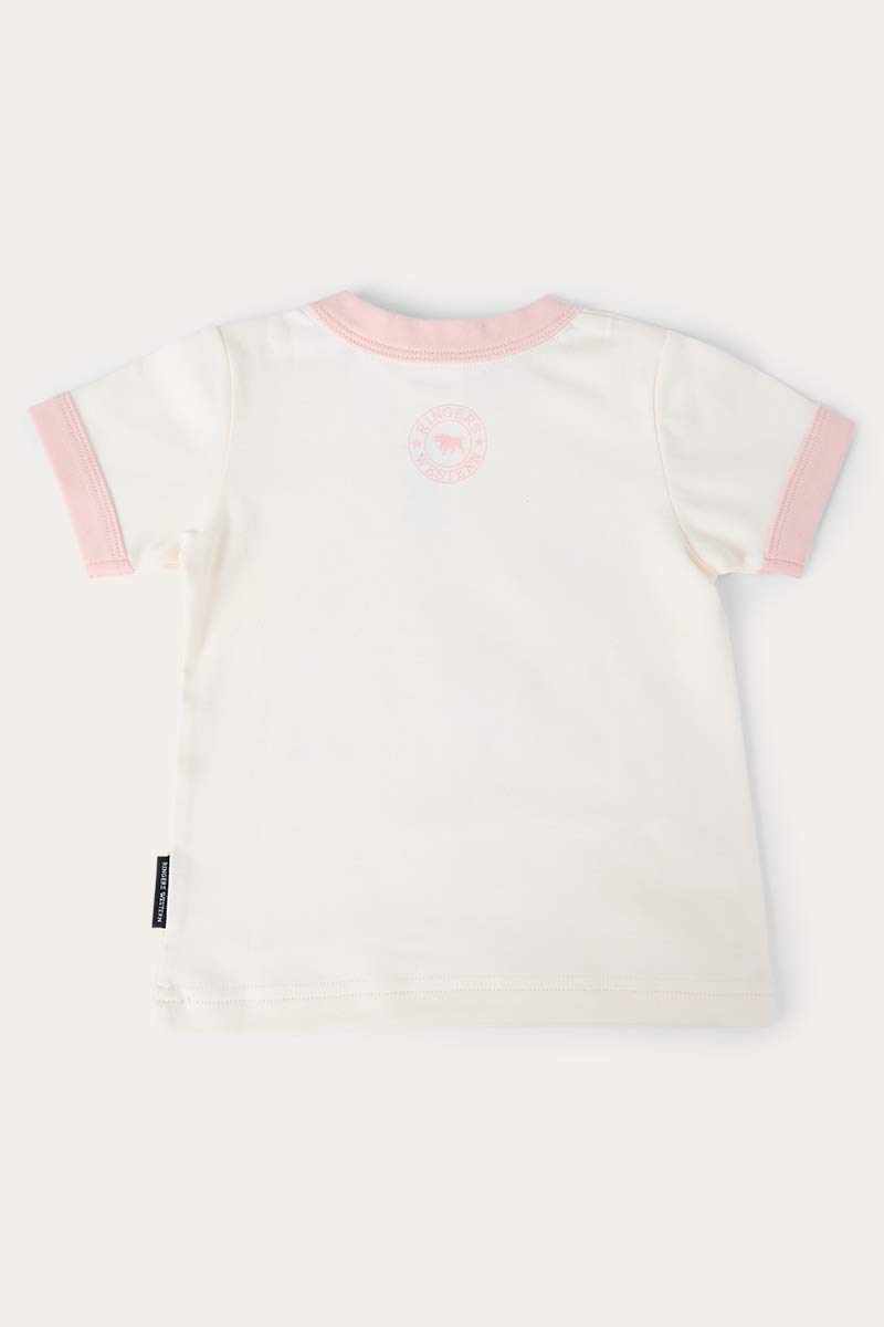 Ringers Western Cross My Boots Babies Girls Ringer T-Shirt