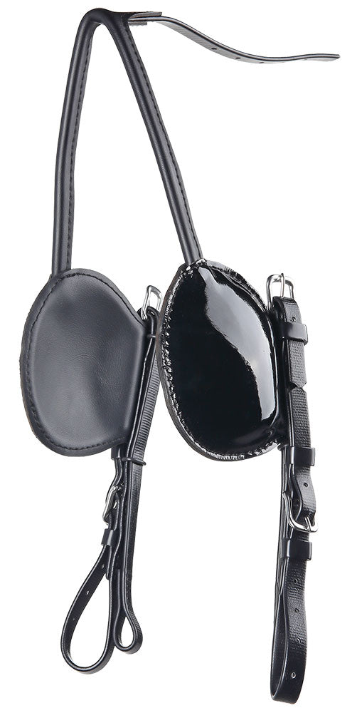 Zilco Fine Patent Blinkers/Cheeks Shetland