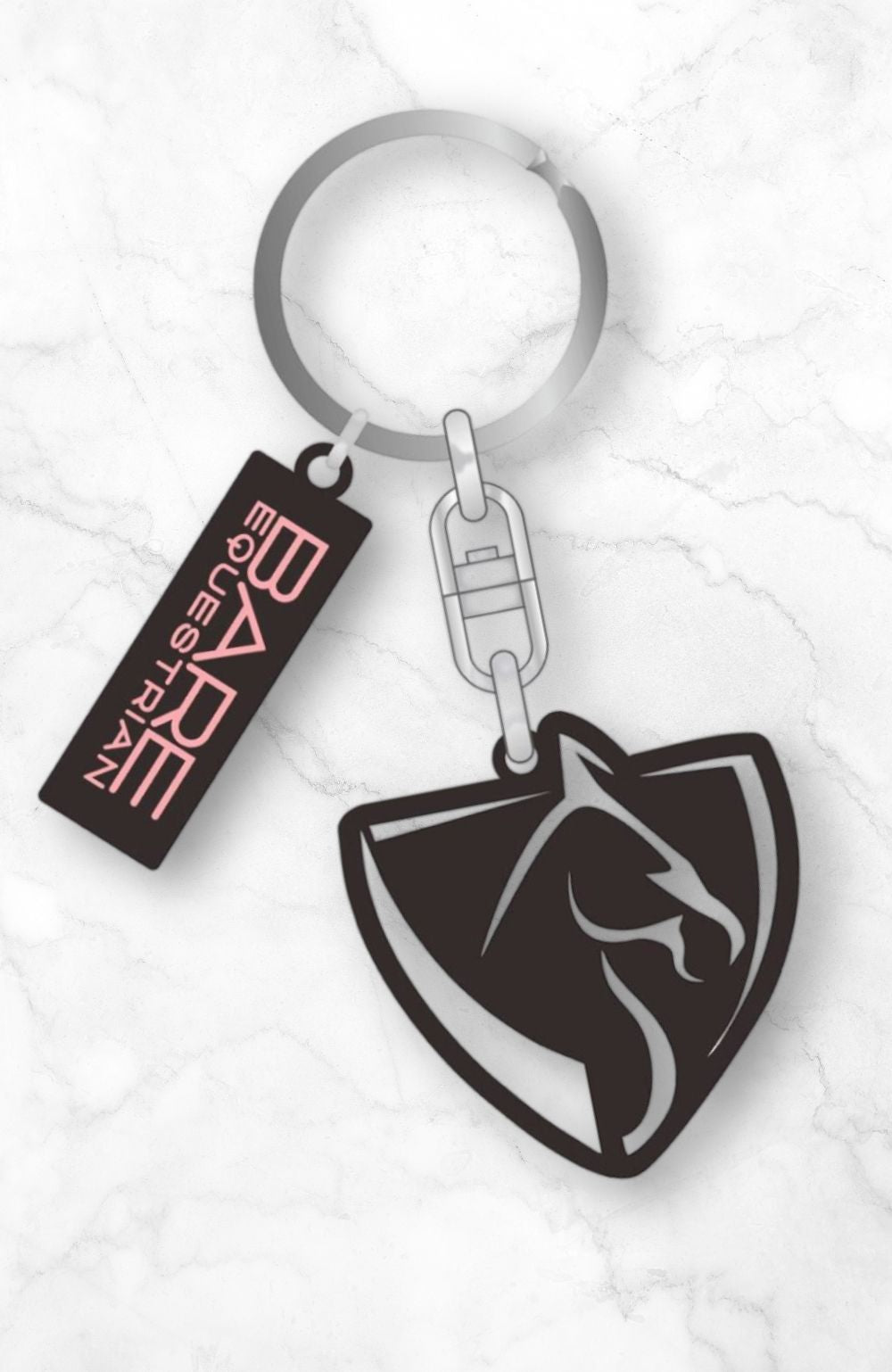 BARE Equestrian Metallic Keyring