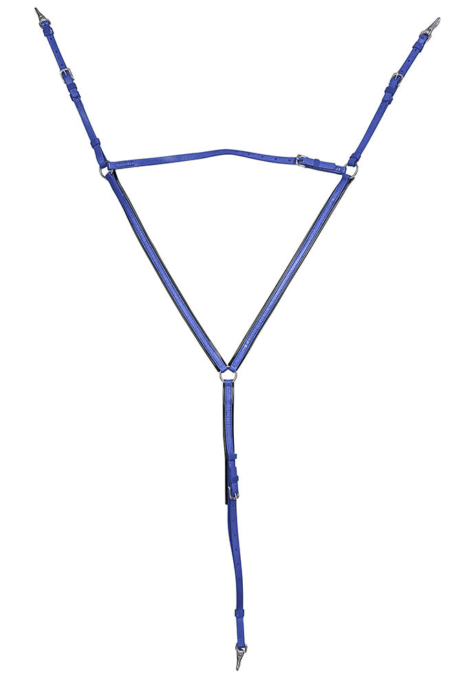 Zilco Buxton Breastplate Black/Blue Cob