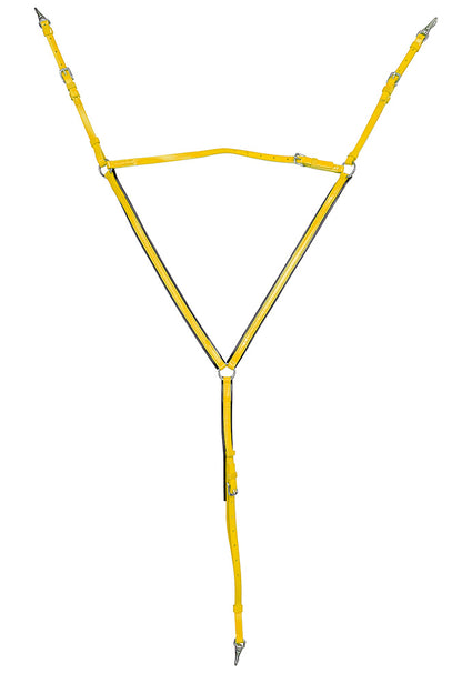 Zilco Buxton Breastplate Black/Yellow Cob
