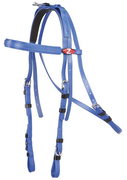 Zilco Extended Throat Harness Bridle Blue
