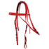 Zilco Extended Throat Harness Bridle Red